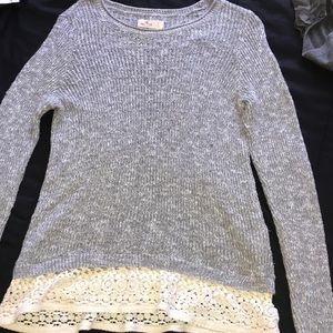 Grey hollister sweater